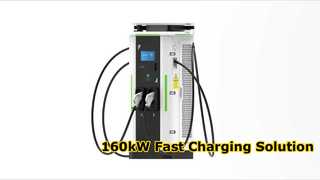 160 kW Çift Bağlantı Noktalı DC Hızlı Şarj İstasyonu, Ticari Kullanım için IP54 Toz Geçirmez ve Su Geçirmez