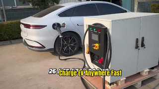 60kW Mobil EV Şarj Cihazı, IP54 Derecelendirmesine Sahip 65kWh Taşınabilir Enerji Depolama Ünitesi