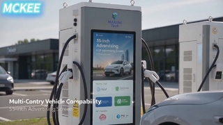 Reklam Ekranlı Hızlı DC EV Şarj Cihazı 10 İnç Dokunmatik