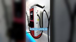 Ticari Kullanım için IP54 Hava Koşullarına Dayanıklı Korumaya Sahip 60-160kW Çift Tabancalı DC Hızlı EV Şarj Cihazı