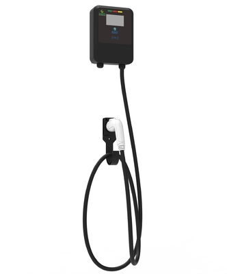MCKEE 16A 32A Siyah Duvarlı / Sütunlu Elektrikli Araç AC Şarj Tabanı / Şarj Yığını