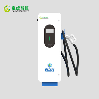 Yerde duran tek silahlı elektrikli araç şarjı yığını / elektrikli araç şarj istasyonu