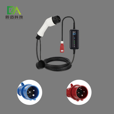 Mckee EV taşınabilir elektrikli araç şarj cihazı 3 fazlı 2 tip araba şarj bağlantısı