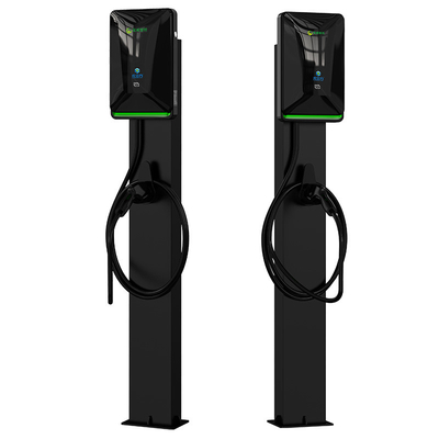 İyi bir fiyat. 7KW 11KW 21KW Siyah sütun tipi zemin duruşlu elektrikli araç AC şarj yığını çevrimiçi