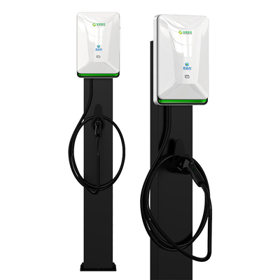 7KW 11KW 21KW İnci Beyaz Sütun / Yerde duran Tek Silah Çift Silah Elektrikli Araç AC Şarj Yığını
