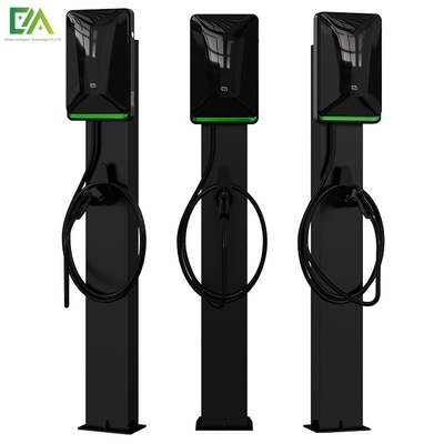 İyi bir fiyat. 220V 380V 7kW 11KW 22KW Siyah Sütun Tipi AC Şarj Yığınları Ev Elektrikli Araçlar İçin çevrimiçi