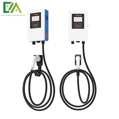 İyi bir fiyat. 7KW 11KW 22KW Mavi ve Beyaz Duvar Montajlı Elektrikli Araç Tek Silahlı AC Şarj Yığını/Taşınabilir Şarj Aracı çevrimiçi