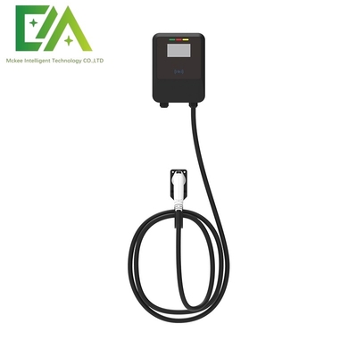 İyi bir fiyat. 7KW 11KW 22KW Siyah Duvar Montajlı Elektrikli Araç Tek Silahlı AC Şarj Yığın / Ticari Taşınabilir Şarj Aracı çevrimiçi