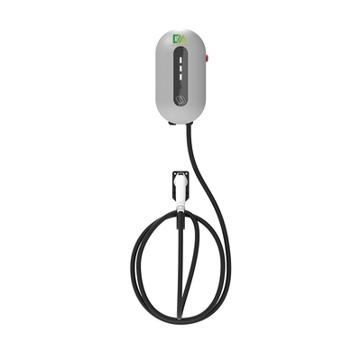 Ev 22KW Gümüş Duvar Montajlı Elektrikli Araç Şarj Masası EV GBT 7KW 11KW Elektrikli Araç Şarj İstasyonu