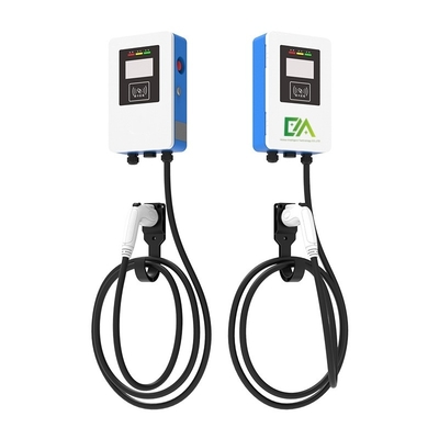 İyi bir fiyat. 7KW 11KW 22KW 32A Mavi ve Beyaz Duvar Montajlı Elektrikli Araba Ev Kullanımı için Tek Silahlı AC Şarj Aracı çevrimiçi