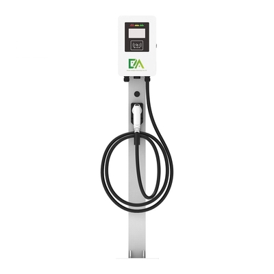 Ana Sayfa 7KW 11KW 22KW 32A Beyaz Sütun Tipi Tek Silah Elektrikli Araç AC Şarj Yığın
