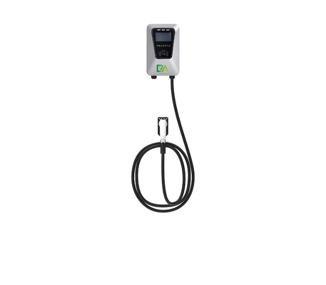 Avrupa Standart EV Şarj Aksesuarları 7kw Ekran 4g Bağlı Tek Silahlı AC Şarj İstasyonu