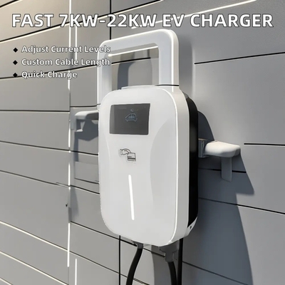 7KW 11KW 22KW Araba Şarj cihazı GBT Tip 1 Tip 2 AC 220V 380V Duvar Montajlı Duvar Kutusu Elektrikli Araba Ev Hızlı Şarj cihazı