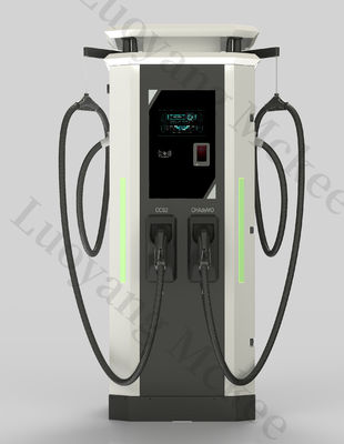 Ticari DC EV şarj cihazı 60kW LCD ekranlı hızlı şarj yığını hızlı ve elektrikli araç şarj çözümleri sunuyor