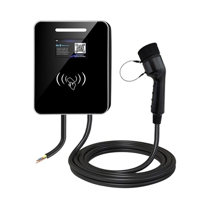 Yüksek Kaliteli 22kW Ev EV Şarj cihazı IP54 Su geçirmez Tip 2 LCD Ekranlı Bağlantı CE Sertifikalı