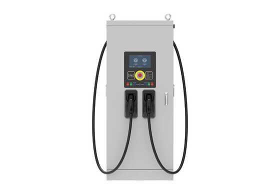 İyi bir fiyat. 120kW DC Hızlı Çift Tabancalı Elektrikli Araç Şarj Cihazı, IP54 toz ve su koruma derecesine, 7 inç interaktif dokunmatik ekrana, OCPP 1.6J iletişim protokolüne ve tam özellikli kapsamlı güvenlik özelliklerine sahiptir çevrimiçi