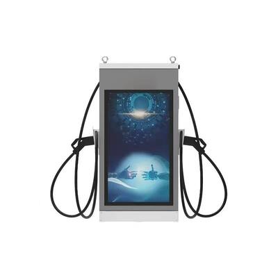 İyi bir fiyat. DC EV Şarj İstasyonu 160kW Hava soğutulmuş IP54 10 inçlik dokunmatik reklam ekranı ile donatılmış 4G Ethernet WIFI APP OCPP1.6J Çevrimiçi