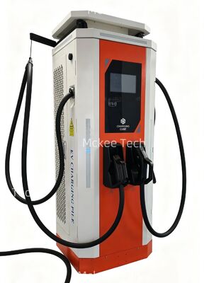 İyi bir fiyat. Ticari kullanım için IP54 hava koruması ile 60kW çift silahlı DC Hızlı EV şarj cihazı çevrimiçi