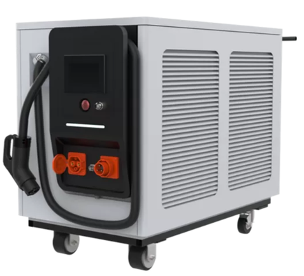 İyi bir fiyat. 65kWh Mobil Enerji Depolama Elektrikli Araç Şarj Cihazı 80kW Sıvı Soğutmalı Yol Kurtarma Taşınabilir DC Şarj İstasyonu Çevrimiçi
