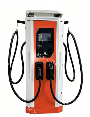 Ticari Filolar Ağır Endüstriyel Kamyon Hızlı Şarj İstasyonu İçin 60KW White Dew Serisi DC EV Şarj Cihazı Hava Soğutmalı IP54 OCPP1.6J 10 İnç Dokunmatik Ekran