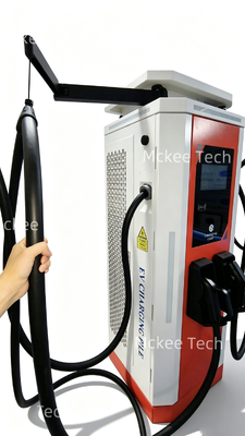 Endüstriyel Kamyonlar ve Ticari Araç Filoları İçin 10 İnç Dokunmatik Ekranlı Akıllı DC EV Şarj Ünitesi White Dew Serisi 120KW IP54 Hava Soğutmalı OCPP1.6J Şarj İstasyonu