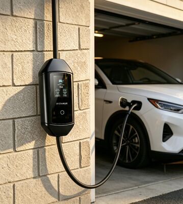 İyi bir fiyat. Ev Dışarıda EV Şarj Çözümü McKee Q2 Taşınabilir AC Şarj Cihazı Tip 1 7.6kW 85V 265V Girdi Voltajı 6A 32A Akım Düzenlenebilir 3.67 Inç LCD Ekranı IP54 Koruma Derecesi UL94 V0 Çevrimiçi
