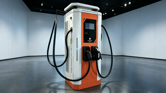 İyi bir fiyat. Tuz püskürtmesine dayanıklı Beyaz Çiy Serisi CLF‐DC‐180 DC EV Hızlı Şarj 180KW Type2 Bağlantısı 3Faze AC380V IP54 Hava soğutması OCPP1.6J 10 Inch Touch Screen 5m Kablo Çevrimiçi