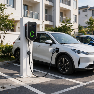 İyi bir fiyat. Duvara ve Kolona Monte Edilebilir U Şekilli Euro Tip 2 AC Elektrikli Araç Şarj İstasyonu 11kW 16A 380V artı eksi %10 IP54 4.59 İnç LCD Entegre Tam Çoklu Güvenlik Korumalı EVSE Çevrimiçi