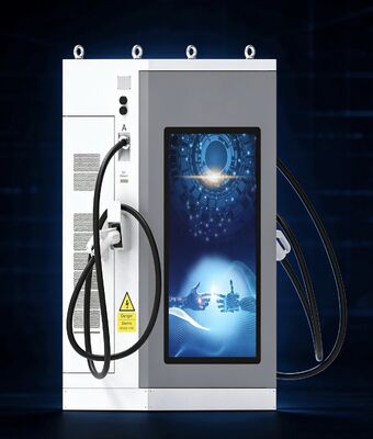 İyi bir fiyat. CLF DC 60 Ticari Hızlı Şarj İstasyonu 60kW DC EV Şarj Aracı Hava Soğutma IP54 OCPP1.6J 55 Inch LCD Reklam Ekranı Çoklu Bağlantı Tasarımı Çevrimiçi