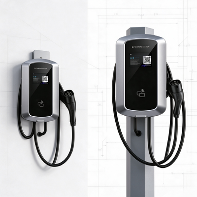 İyi bir fiyat. 9.6kW 40A J8 AC EV Şarj İstasyonu ABD Tipi1 Destek Duvar Ve Sütun Montajı 85V 265V IP54 5.64 inç LCD Ev EV Şarjı İçin Çevrimiçi