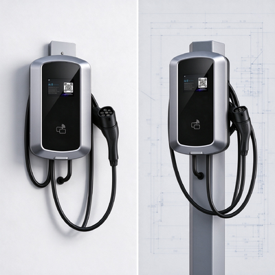 İyi bir fiyat. 22kW Yerde Duran AC EV Şarj Aygıtı 32A OCPP 1.6J VIN RFID 4G LAN IP54 Dokunmatik Ekran Şarj Yığını Çevrimiçi