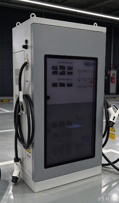 İyi bir fiyat. 160kW DC Elektrikli Araç Şarj Cihazı 55 inç LCD Reklam Ekranı Çift Ekran CCS1 CCS2 CHAdeMO GB/T Ticari Merkez İçin Çevrimiçi