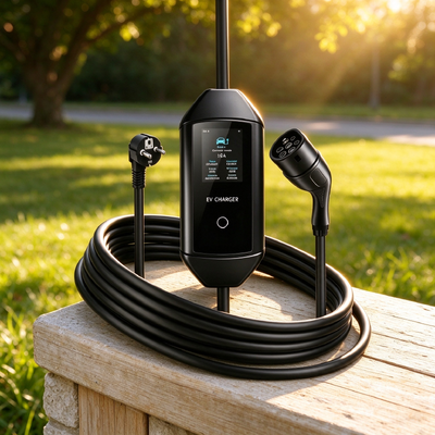 İyi bir fiyat. Portable AC EV Charger Type 1 40A 9.6kW 240V Adjustable Current with 3.67 Inch LCD Çevrimiçi