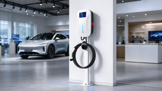 İyi bir fiyat. 22kW Tip 2 Duvara Monte AC Elektrikli Araç Şarj Cihazı Çift Tabancalı 11kW Port Başına OCPP 1.6J 4G LAN WiFi IP54 Halka Açık Duvar Kutusu Çevrimiçi